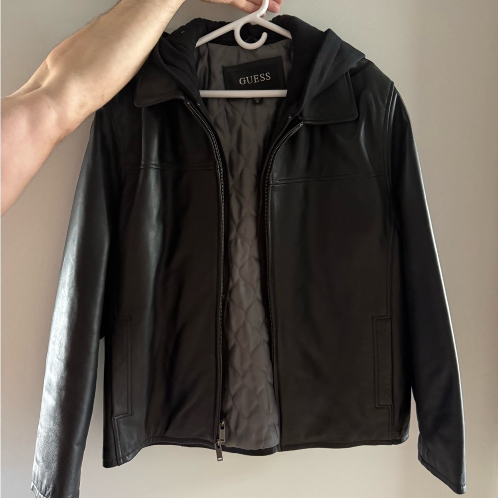 Guess Black Lightweight Hooded Jacket